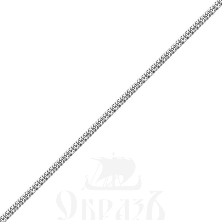 цепь плетение "панцирная двойная" с алмазной огранкой серебро 925 пробы (арт. 9028060)