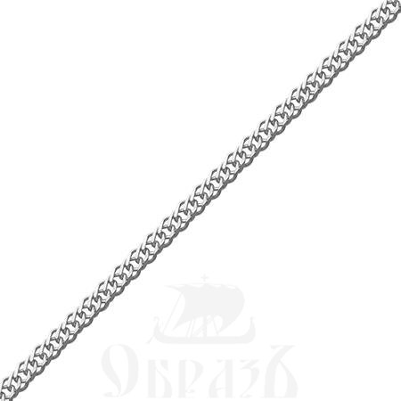 цепь плетение "двойной ромб" с алмазной огранкой серебро 925 пробы (арт. 9033060)