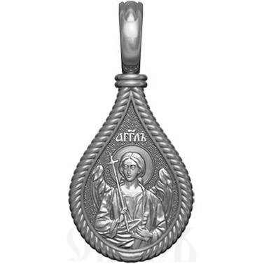 нательная икона св. великомученица екатерина александрийская, серебро 925 проба с родированием (арт. 06.016р)