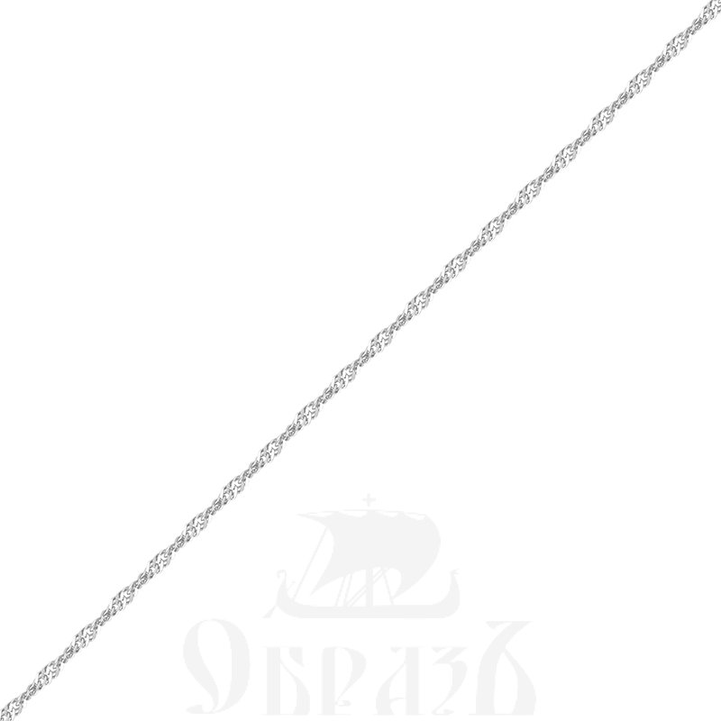 цепь плетение "сингапур" с алмазной огранкой серебро 925 пробы (арт. 9005030)